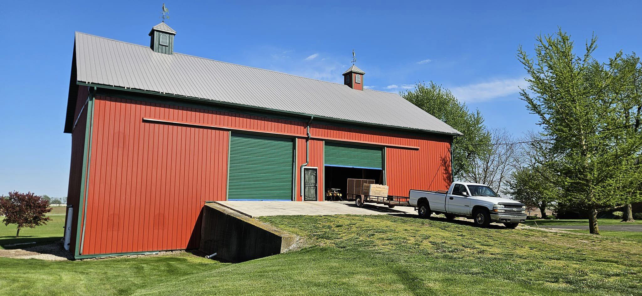 The barn event venue before repainting